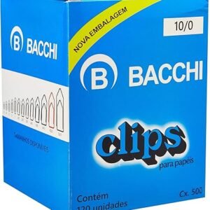 Clips Galvanizado Aço 10/0 Bacchi – Caixa com 500 grs – 120 Unidades