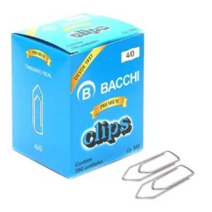 Clips Galvanizado Aço 4/0 Bacchi – Caixa com 500 grs – 390 Unidades
