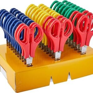 Tesoura Escolar Tris Class 13cm Colorida Summit Multicor – Caixa com 30 Unidades